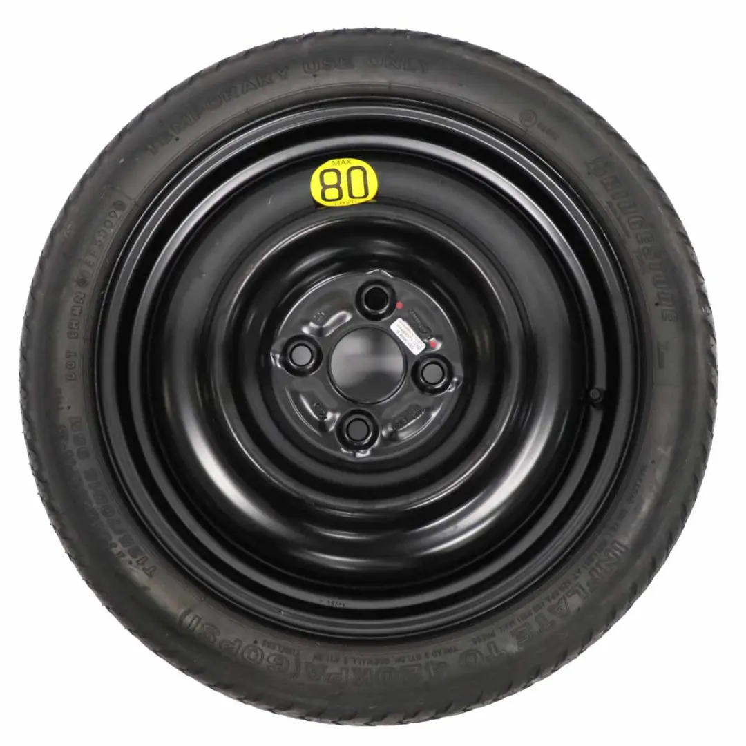 Ersatzrad Toyota Yaris 2 Rad Stahl R15 4J Bridgestone 125/70 für mit Teilenummer 2150669 Ersatzrad Toyota Yaris 2 Rad Stahl R15 4J Bridgestone 125/70 - SKU 2150669 - Teilenummer 2150669