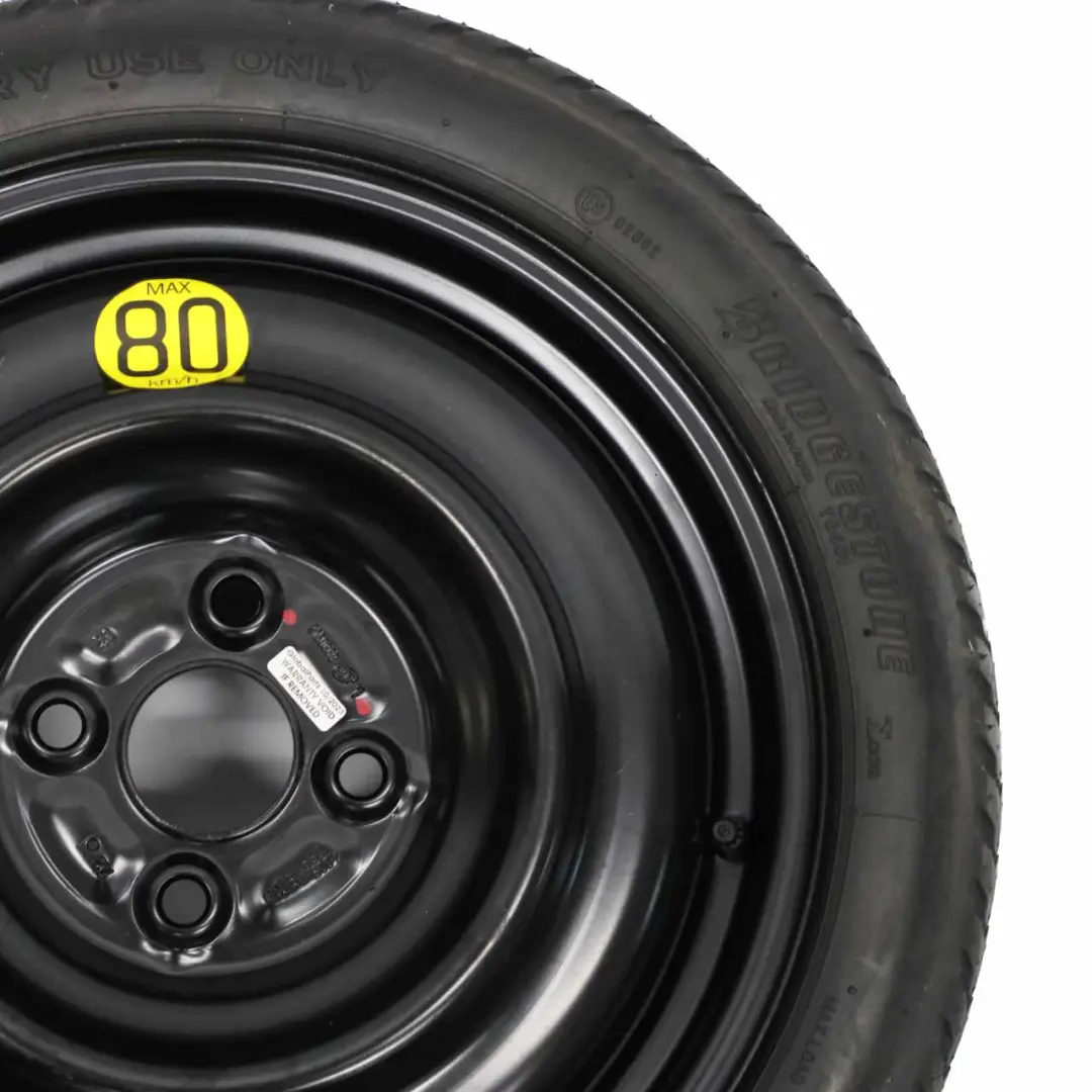  Spare Wheel Toyota Yaris 2 Wheel Steel R15 4J Bridgestone 125/70 - SKU 2150669 - Part number 2150669