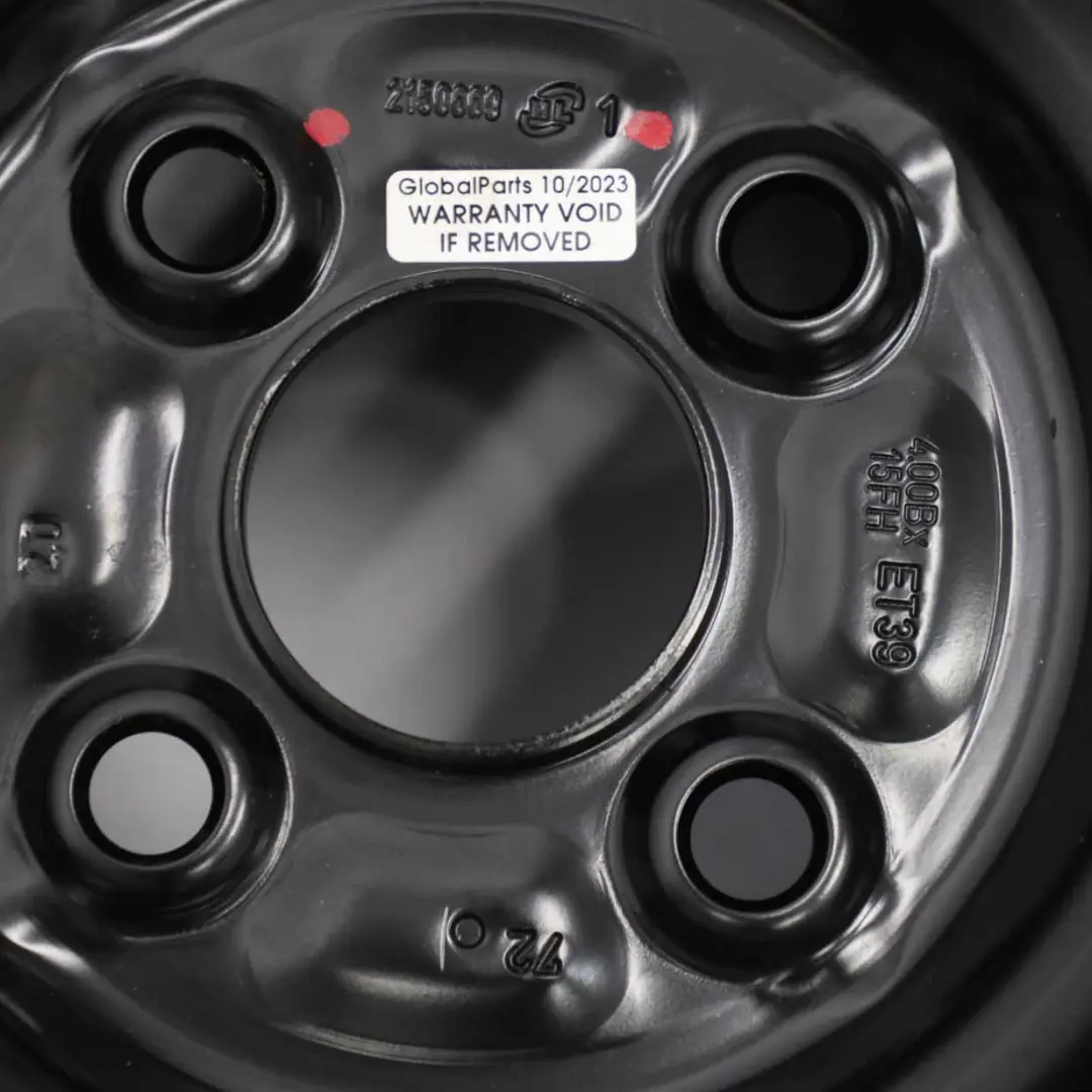 Roue de secours Toyota Yaris 2 Roues Acier R15 4J Bridgestone 125/70 pour à propos du numéro de pièce 2150669 Roue de secours Toyota Yaris 2 Roues Acier R15 4J Bridgestone 125/70 - SKU 2150669 - Numéro de pièce 2150669