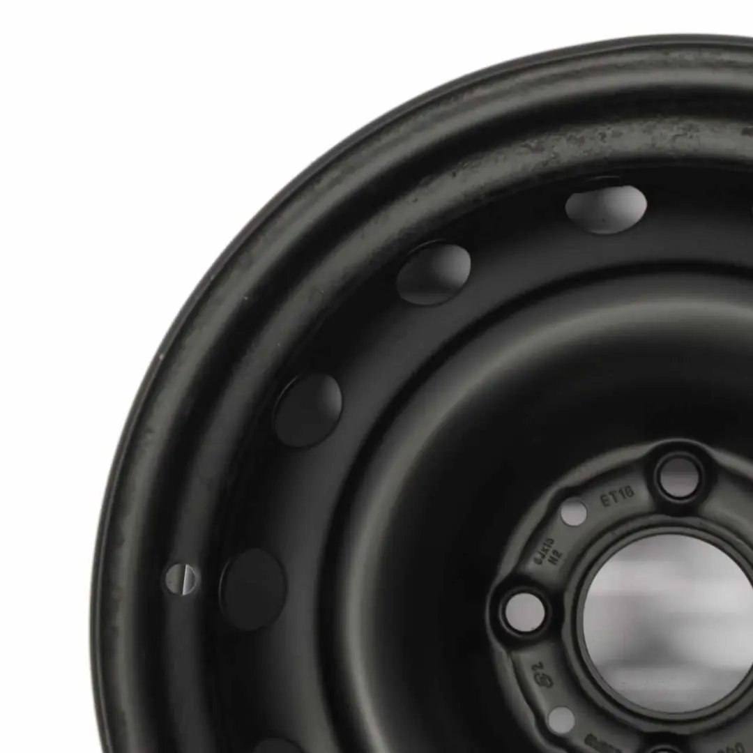  Citroen Xsara Picasso Roue de secours à jante acier noire 15" 6J ET:18 - SKU 2150740 - Numéro de pièce 2150740