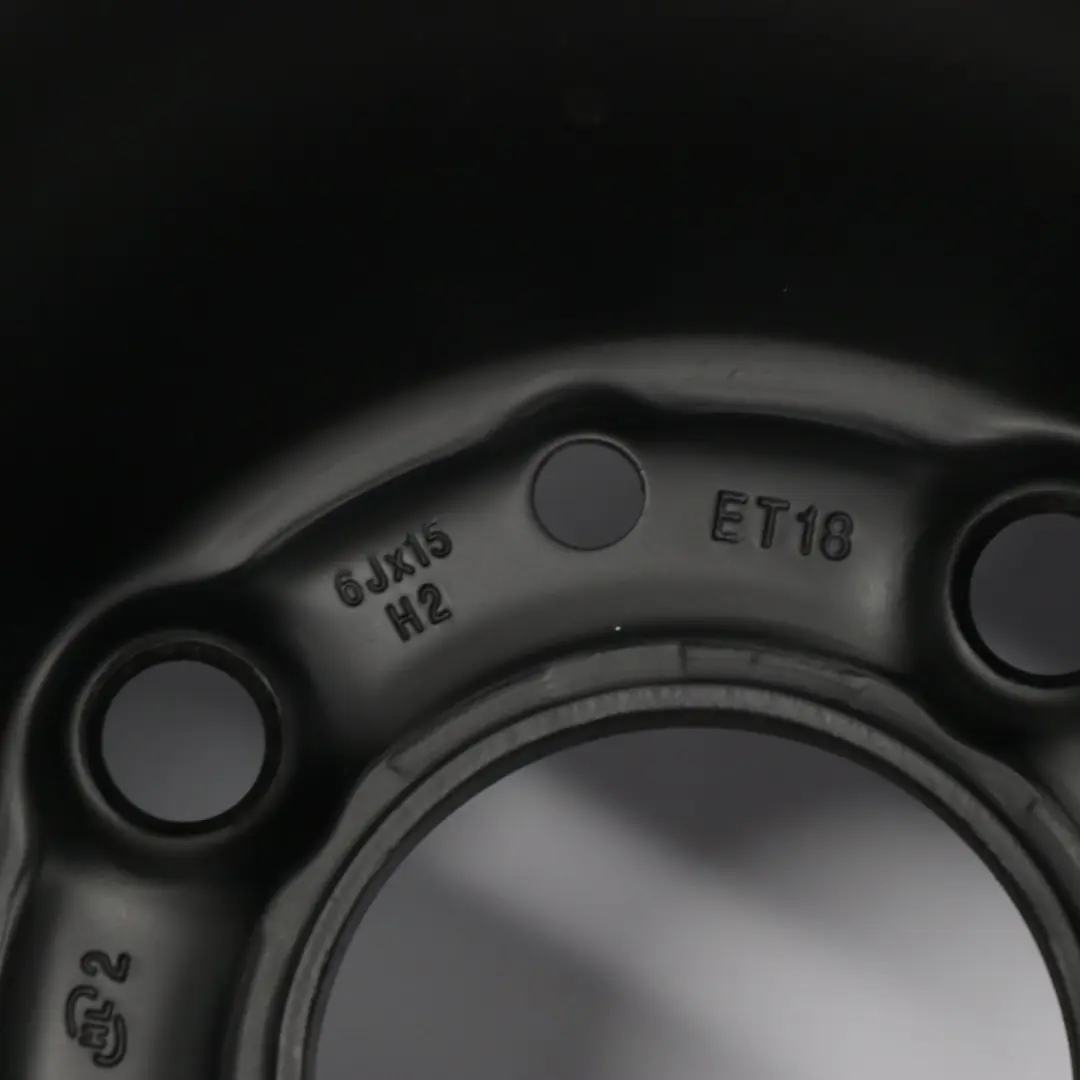 Citroen Xsara Picasso Black Steel Rim Wheel Spare 15" 6J ET:18 to with Part number 2150740 Citroen Xsara Picasso Black Steel Rim Wheel Spare 15" 6J ET:18 - SKU 2150740 - Part number 2150740