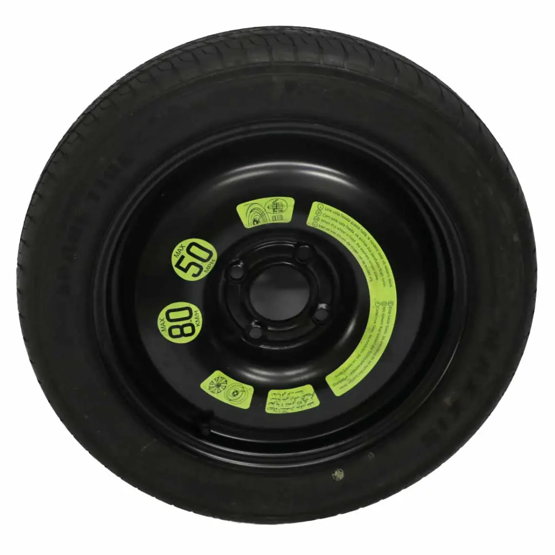 Rueda de Recambio Peugeot 207 Compact Rueda Acero R15 Neumático 125/80 para con número de pieza 2150753 Rueda de Recambio Peugeot 207 Compact Rueda Acero R15 Neumático 125/80 - SKU 2150753 - Número de pieza 2150753