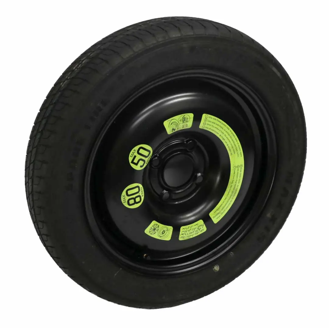 Spare Wheel Peugeot 207 Compact Wheel Steel R15 Emergency Tyre 125/80 to with Part number 2150753 Spare Wheel Peugeot 207 Compact Wheel Steel R15 Emergency Tyre 125/80 - SKU 2150753 - Part number 2150753