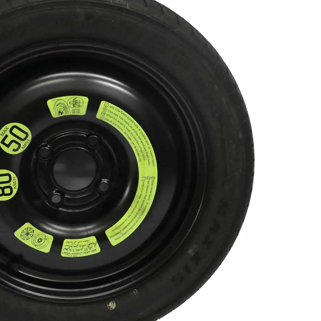 Spare Wheel Peugeot 207 Compact Wheel Steel R15 Emergency Tyre 125/80 - SKU 2150753 - Part number 2150753