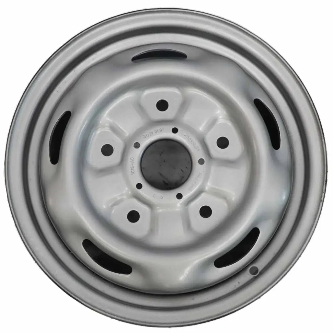 Steel Wheel Rim 15" ET:60 5,5J to Ford Transit Silver with Part number 2150829 Ford Transit Silver Steel Wheel Rim 15" ET:60 5,5J - SKU 2150829 - Part number 2150829