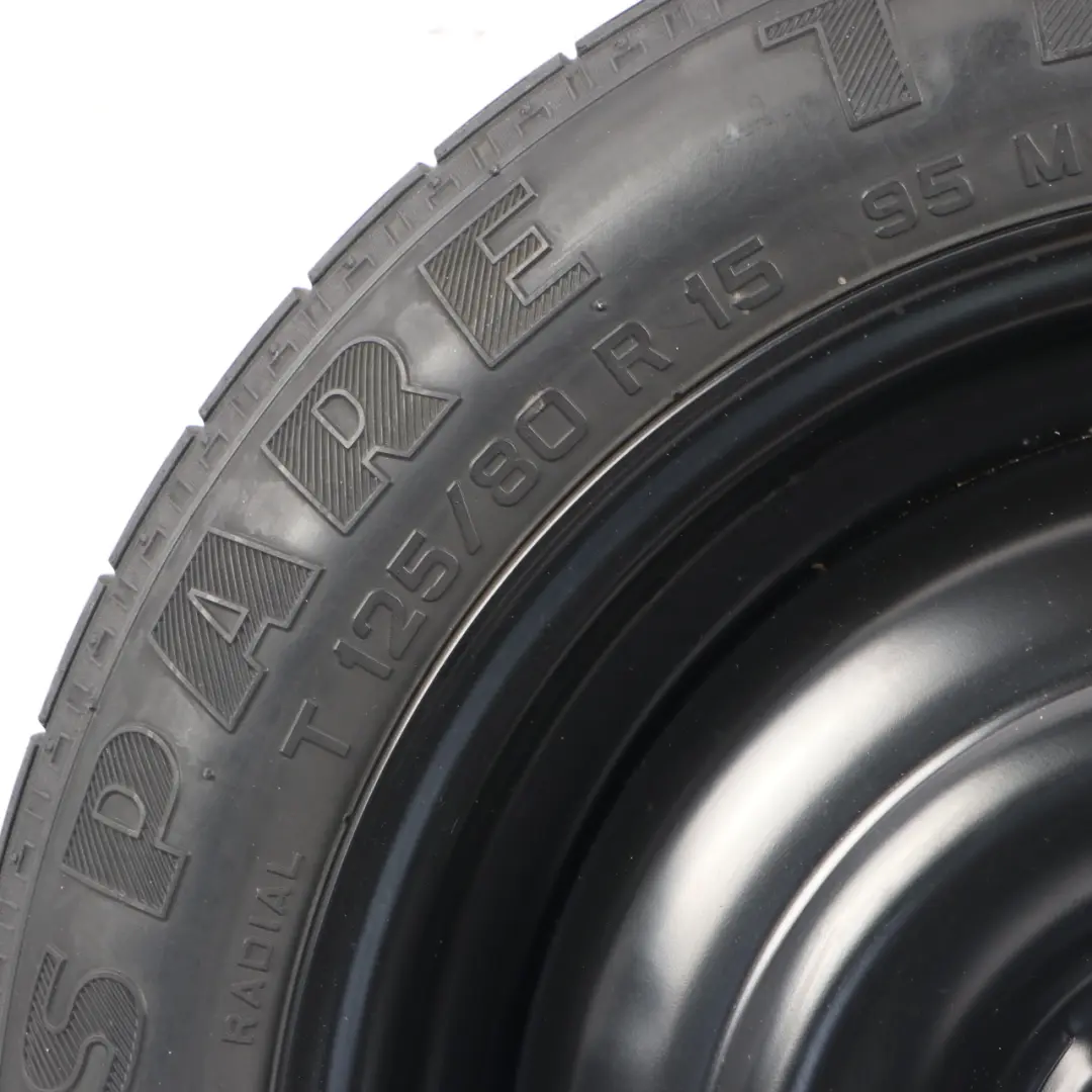 MK1 Compact Spare Wheel Steel R15 Tyre 125/80 to Ford Focus with Part number 2150836 Ford Focus MK1 Compact Spare Wheel Steel R15 Tyre 125/80 - SKU 2150836 - Part number 2150836