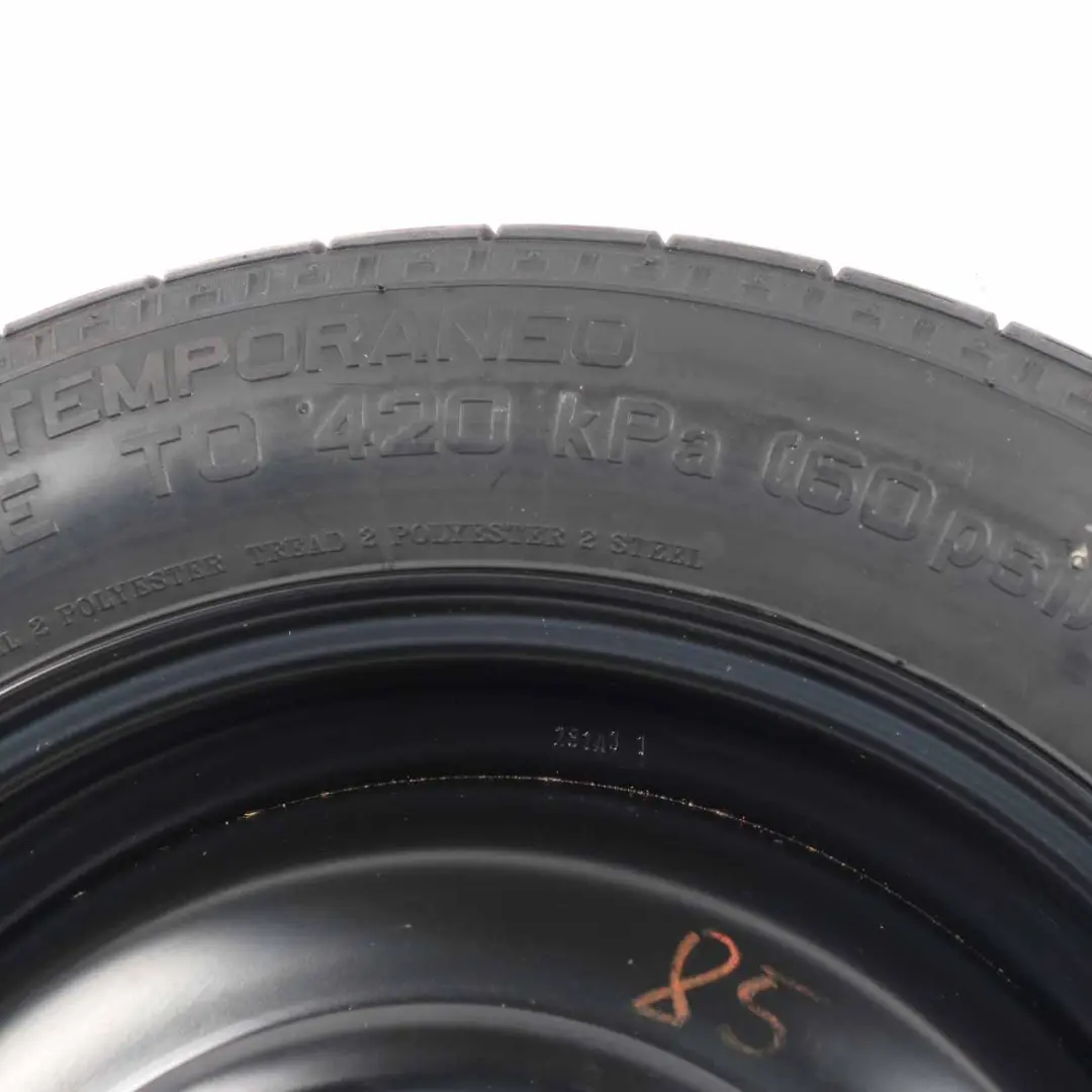 MK1 Compact Spare Wheel Steel R15 Tyre 125/80 to Ford Focus with Part number 2150836 Ford Focus MK1 Compact Spare Wheel Steel R15 Tyre 125/80 - SKU 2150836 - Part number 2150836