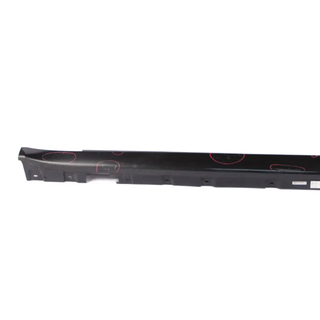 BMW F01 Side Skirt Door Sill Cover Panel Left N/S Black Sapphire Metallic - 475 - SKU 2152311-BS - Part number 2152311