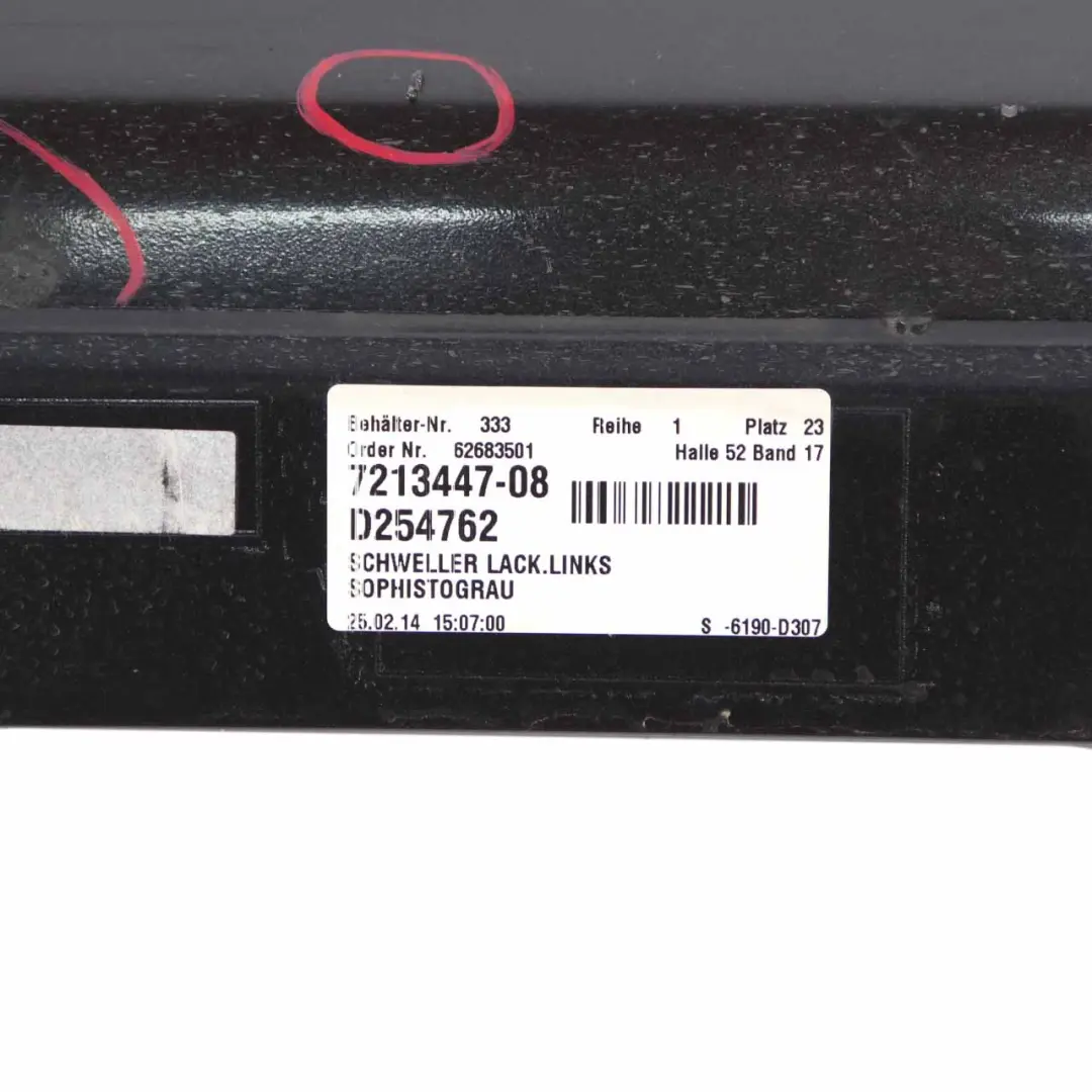 BMW F01 Side Skirt Door Sill Cover Panel Left N/S Sophistograu Grey - B90 - SKU 2152311-SOP - Part number 2152311