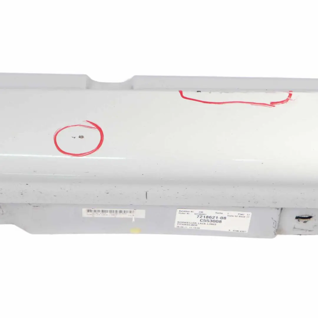 BMW F01 Side Skirt Door Sill Cover Panel Left N/S Titan Silver Metallic - 354 - SKU 2152311-TS - Part number 2152311