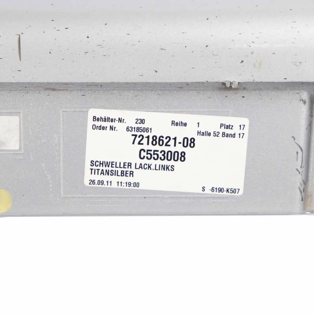 BMW F01 Side Skirt Door Sill Cover Panel Left N/S Titan Silver Metallic - 354 - SKU 2152311-TS - Part number 2152311