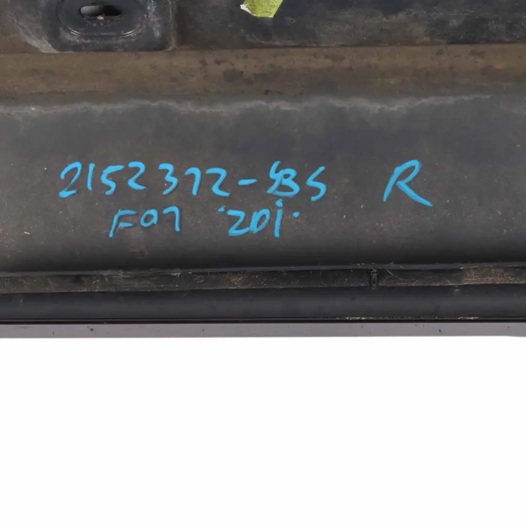 BMW F01 Side Skirt Door Sill Cover Panel Right O/S Black Sapphire Metallic - 475 - SKU 2152312-BS - Part number 2152312