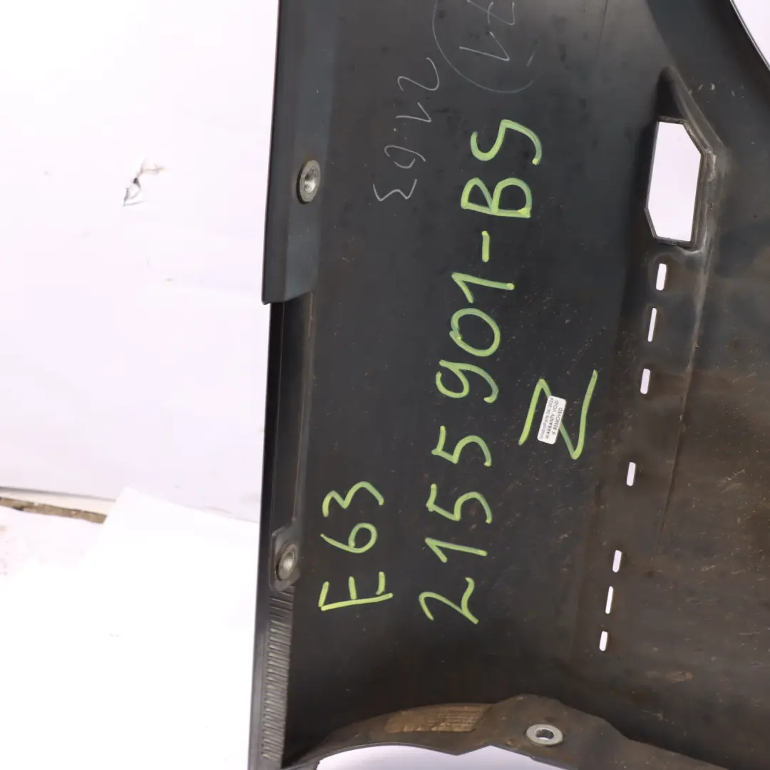 Lato Conducente Pannello Laterale Ant. SX Parafango Black Zaffiro per BMW 6 E63 E64 con numero di parte 2155901 BMW 6 E63 E64 Lato Conducente Pannello Laterale Ant. SX Parafango Black Zaffiro - SKU 2155901-BS - Numero di parte 2155901