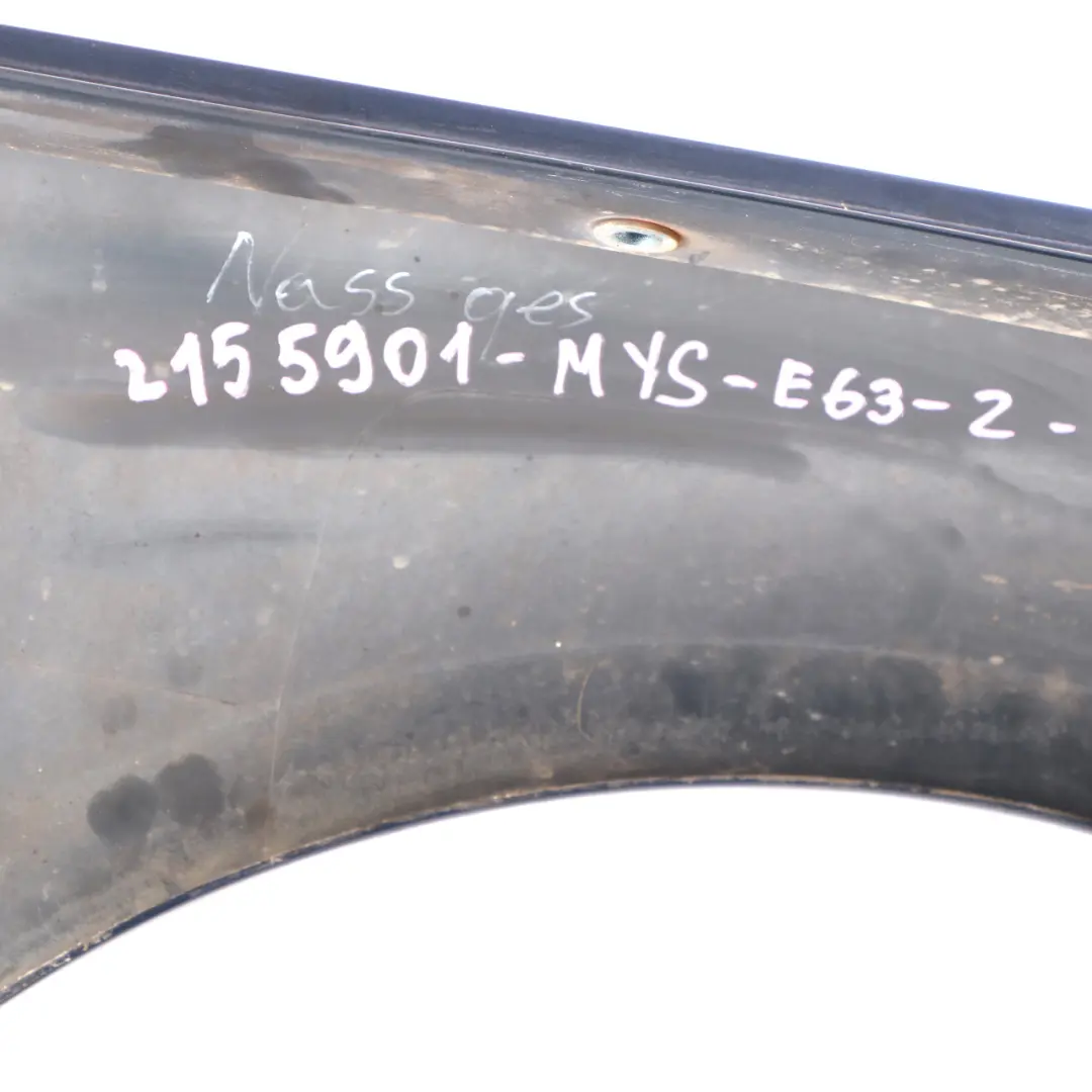 BMW E63 E64 Wing Panel Front Left Side Fender N/S Mystic Blue Metallic - A07 - SKU 2155901-MYS - Part number 2155901