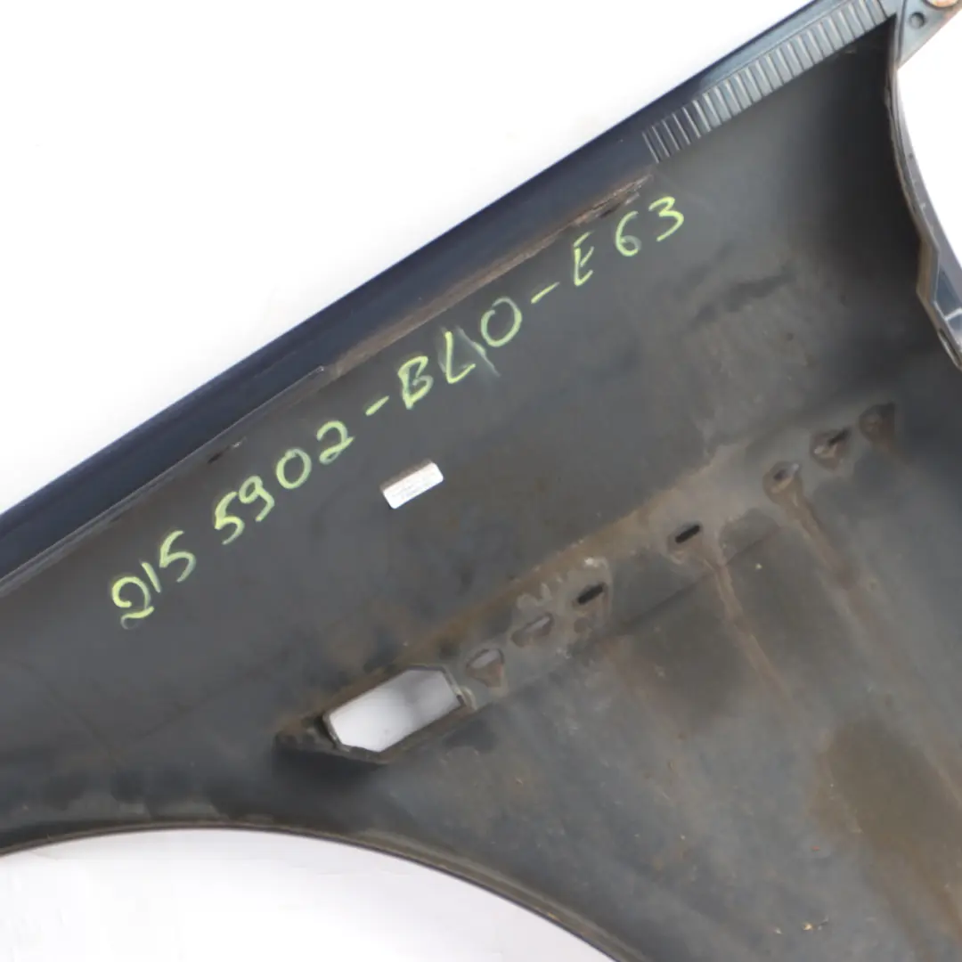 BMW E63 E64 Side Panel Front Right Wing Fender O/S Blue Onyx Metallic - S11 - SKU 2155902-BLO - Part number 2155902