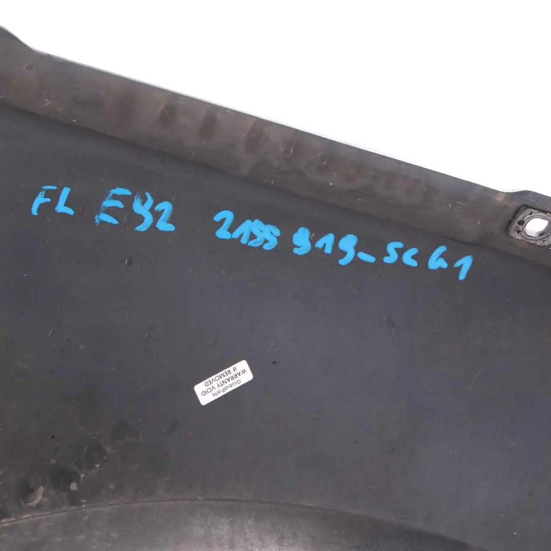 BMW E92 Side Panel Fender Wing Front Left N/S Spacegrau Space Grey - A52 - SKU 2155919-SCG1 - Part number 2155919