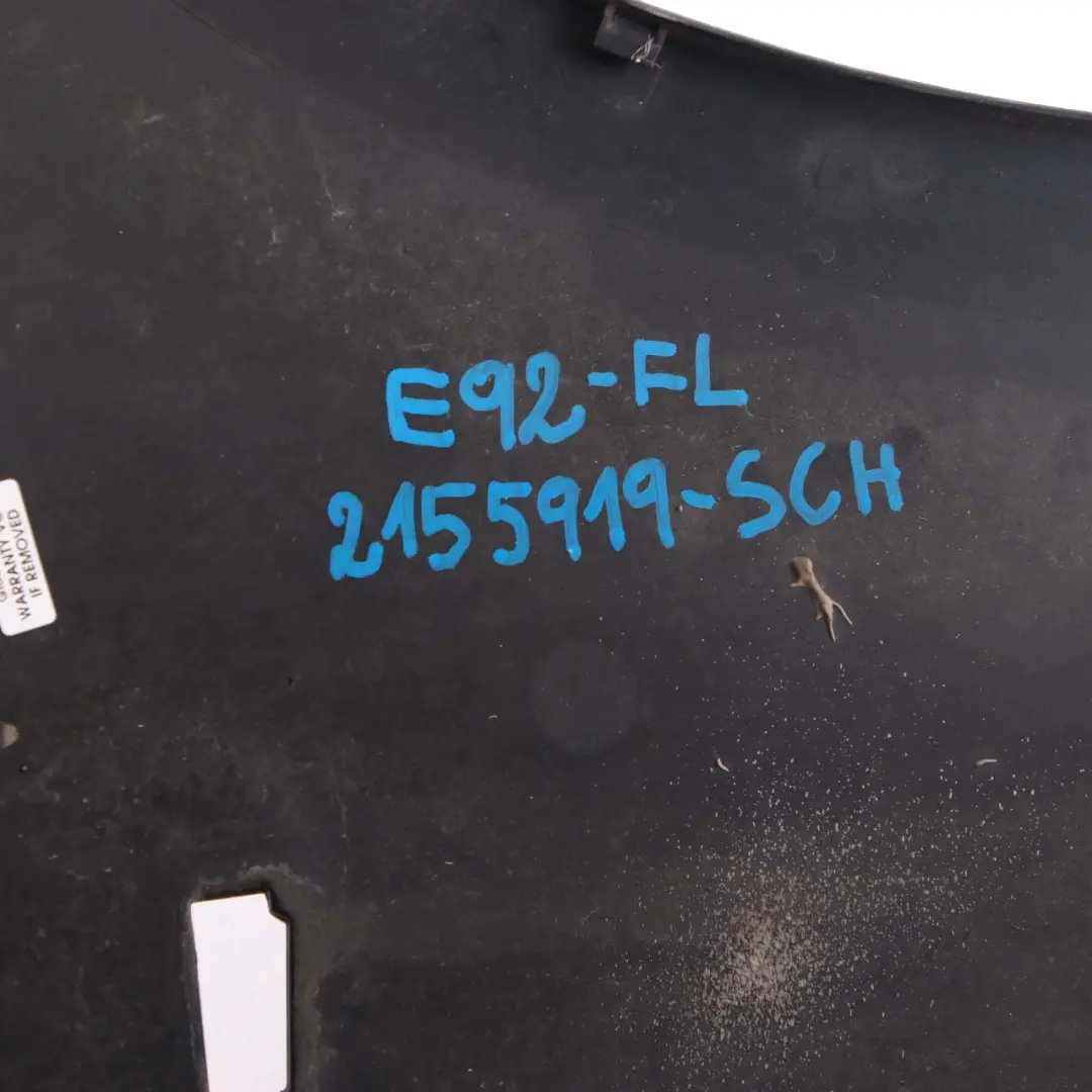 BMW 3 E92 Coupe Side Panel Fender Wing Front Left N/S Schwarz 2 Black - 668 - SKU 2155919-SCH - Part number 2155919