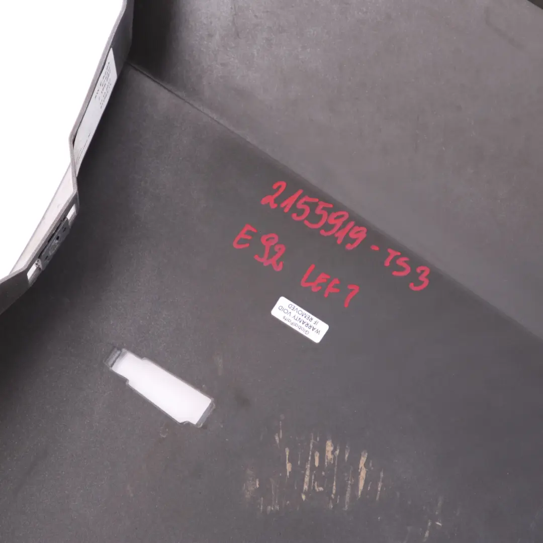 Side Panel Fender Wing Front Left N/S Titansilber Silver - 354 to BMW E92 with Part number 2155919 BMW E92 Side Panel Fender Wing Front Left N/S Titansilber Silver - 354 - SKU 2155919-TS3 - Part number 2155919