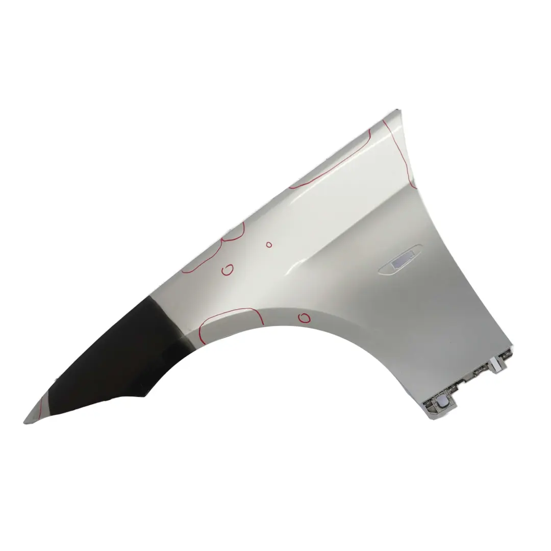 Aile avant du panneau lateral de l'aile gauche Titansilber Silver 354 pour BMW E92 à propos du numéro de pièce 2155919 BMW E92 Aile avant du panneau lateral de l'aile gauche Titansilber Silver 354 - SKU 2155919-TS5 - Numéro de pièce 2155919