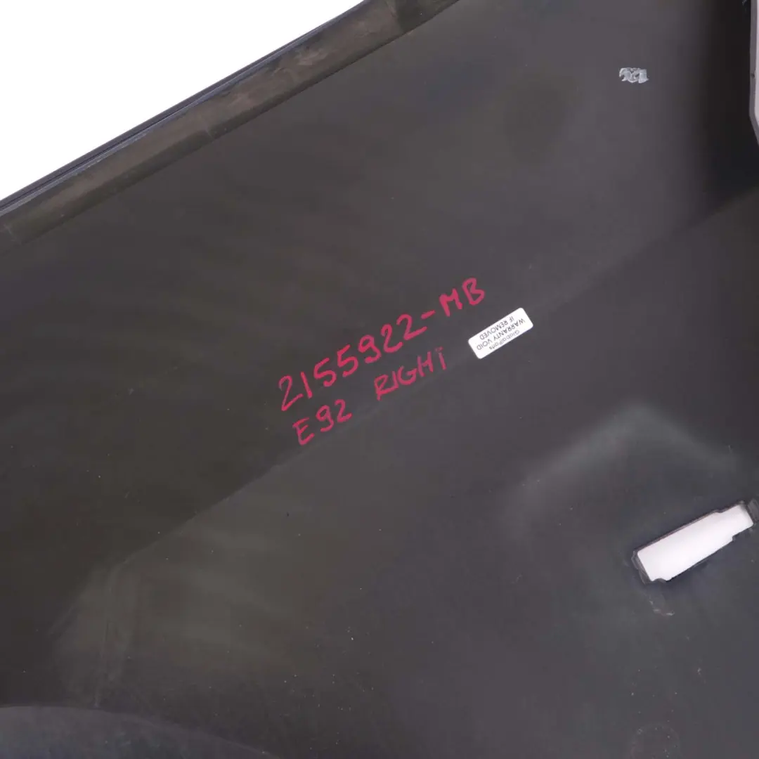 Side Panel Fender Wing Front Right O/S Monacoblau Monaco Blue - A35 to BMW 3 E92 with Part number 2155922 BMW 3 E92 Side Panel Fender Wing Front Right O/S Monacoblau Monaco Blue - A35 - SKU 2155922-MB - Part number 2155922
