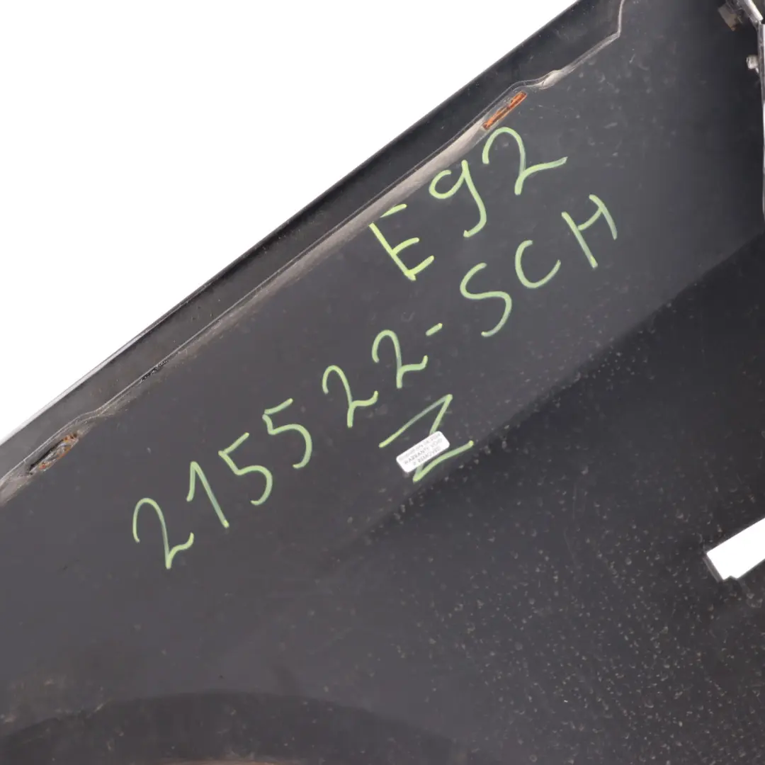  Side Wing Panel BMW E92 Fender Front Right O/S Schwarz 2 Black - 668 - SKU 2155922-SCH - Part number 2155922