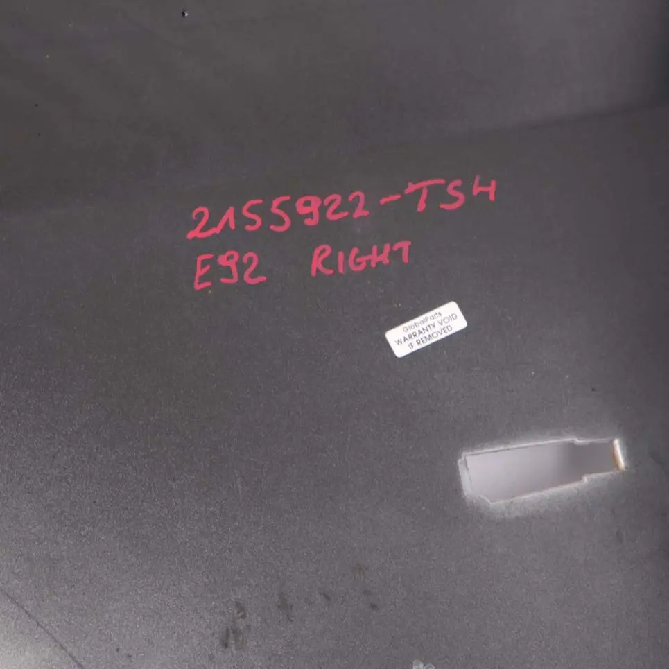 Wing Fender Panel BMW E92 E93 Front Right Side O/S Titansilber Silver - 354 to with Part number 2155922 Wing Fender Panel BMW E92 E93 Front Right Side O/S Titansilber Silver - 354 - SKU 2155922-TS5 - Part number 2155922
