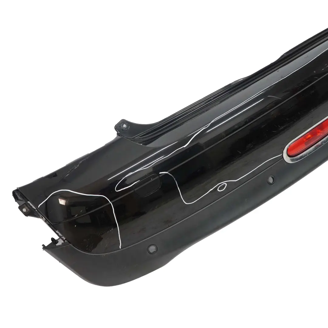 Bumper Cabrio Trim Panel Midnight Black Metallic - A94 to Mini R57 Rear with Part number 2156693 Mini R57 Rear Bumper Cabrio Trim Panel Midnight Black Metallic - A94 - SKU 2156693-MNB - Part number 2156693