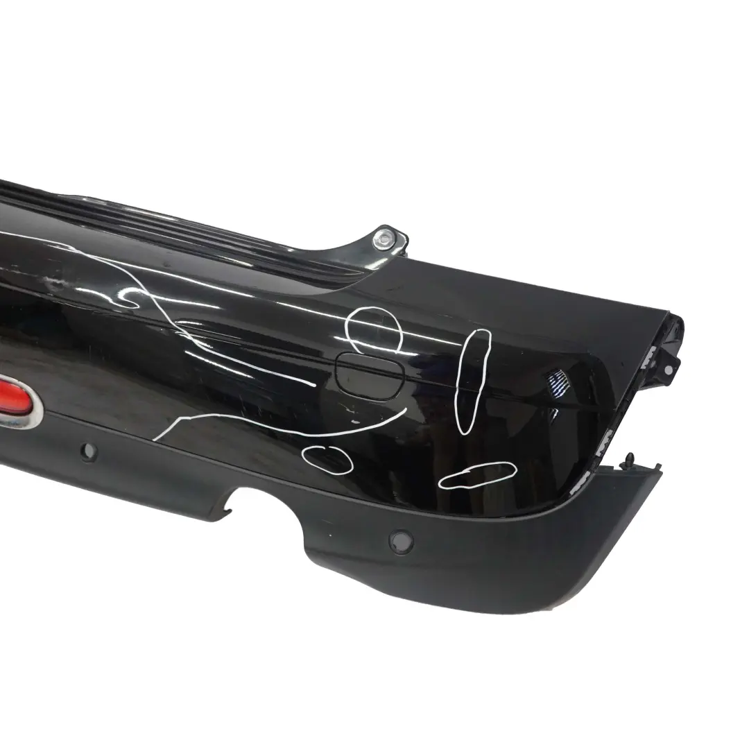 Mini R57 Rear Bumper Cabrio Trim Panel Midnight Black Metallic - A94 - SKU 2156693-MNB - Part number 2156693