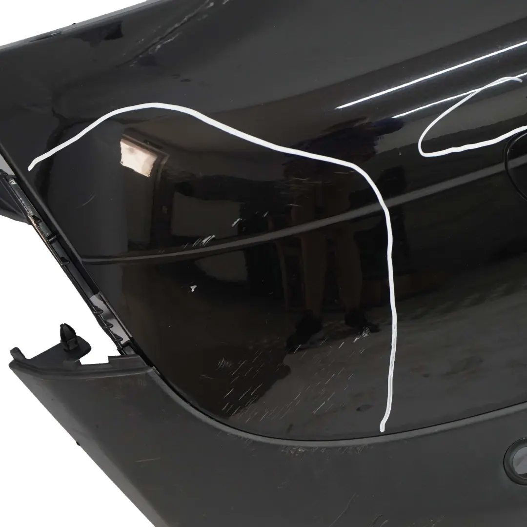 Mini R57 Rear Bumper Cabrio Trim Panel Midnight Black Metallic - A94 - SKU 2156693-MNB - Part number 2156693