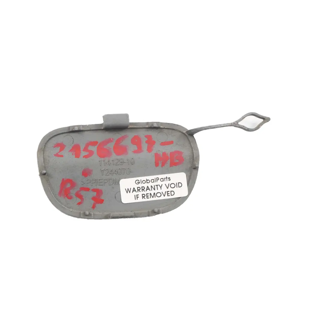 Rear Bumper Cover Mini R57 N12 Flap Towing Left N/S Horizon Blue A93 7244070 - SKU 2156697-HB - Part number 0430257