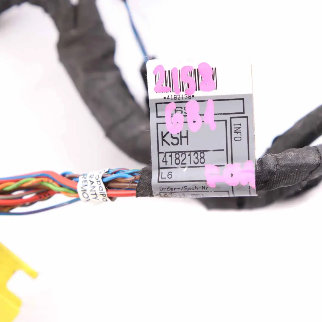 Wiring Loom BMW F01 F07 F10 F11 Cable Seat Passenger's Side Set 4182138 to with Part number 2158681 Wiring Loom BMW F01 F07 F10 F11 Cable Seat Passenger's Side Set 4182138 - SKU 2158681 - Part number 2158681