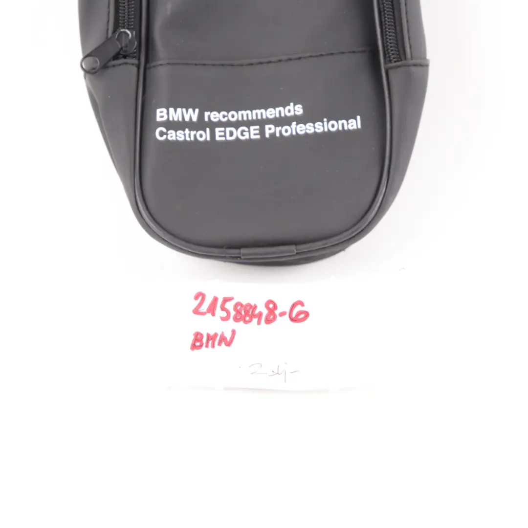 Genuine BMW Engine Oil Bottle Holder Bag Travel Case Spare Cover 1L to with Part number 2158848 Genuine BMW Engine Oil Bottle Holder Bag Travel Case Spare Cover 1L - SKU 2158848-6 - Part number 2158848