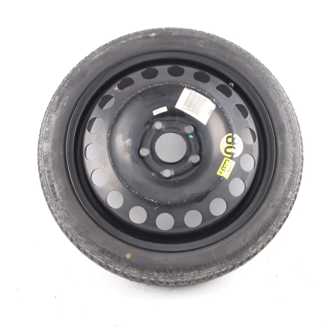  Roue secours Opel Astra H Roue compacte Acier R16 4J Continental 115/70 - SKU 2160115 - Numéro de pièce 2160115