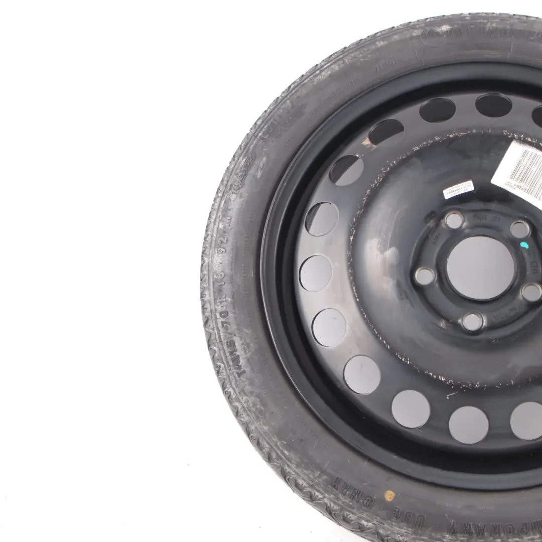  Spare Wheel Opel Astra H Compact Wheel Steel R16 4J Continental 115/70 - SKU 2160115 - Part number 2160115