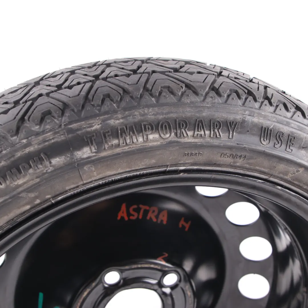  Roue secours Opel Astra H Roue compacte Acier R16 4J Continental 115/70 - SKU 2160115 - Numéro de pièce 2160115
