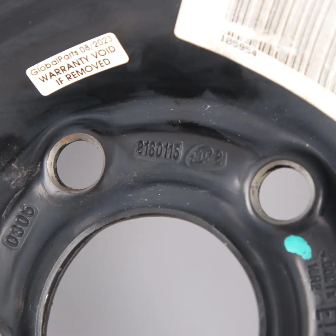  Spare Wheel Opel Astra H Compact Wheel Steel R16 4J Continental 115/70 - SKU 2160115 - Part number 2160115