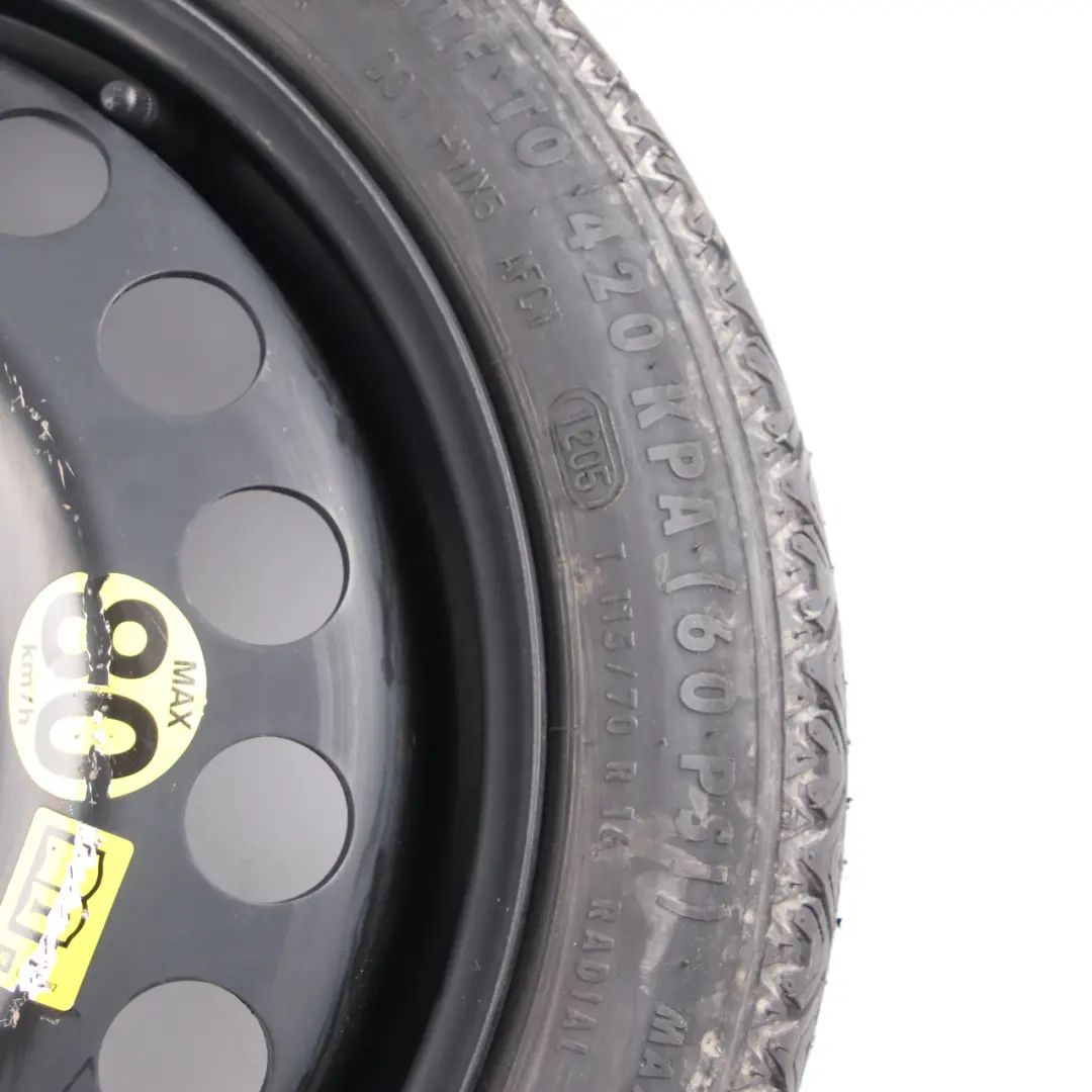  Spare Wheel Opel Astra H Compact Wheel Steel R16 4J Continental 115/70 - SKU 2160115 - Part number 2160115