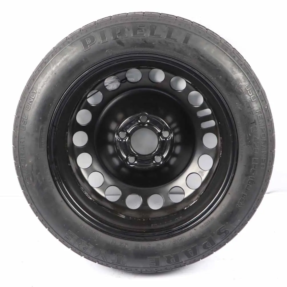 Ersatzrad Saab 9-3 Rad Stahl R16 4J ET:41 Pirelli 125/85 für mit Teilenummer 2160132 Ersatzrad Saab 9-3 Rad Stahl R16 4J ET:41 Pirelli 125/85 - SKU 2160132-1 - Teilenummer 2160132