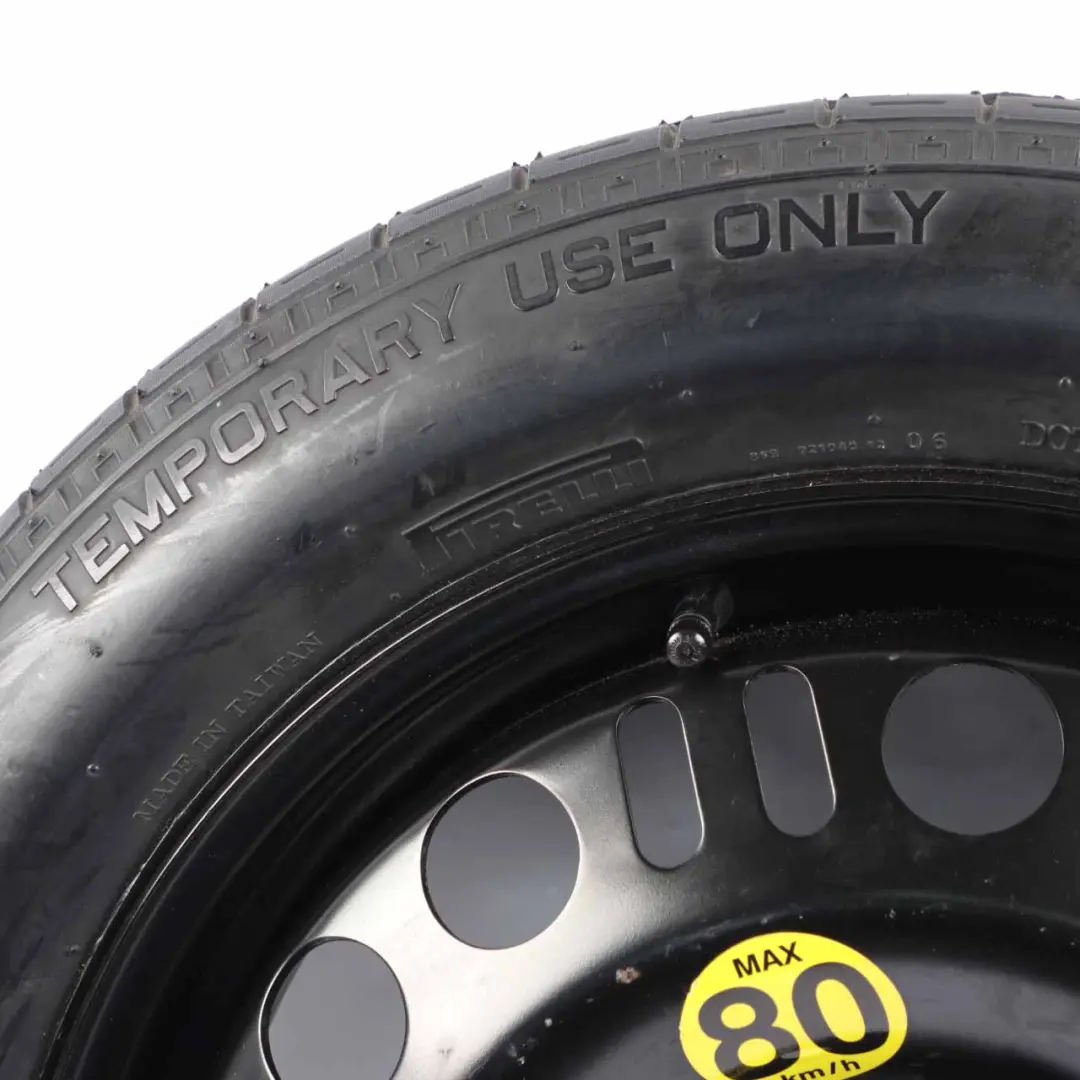 Roue de secours Saab 9-3 Roue Acier R16 4J ET:41 Pirelli 125/85 pour à propos du numéro de pièce 2160132 Roue de secours Saab 9-3 Roue Acier R16 4J ET:41 Pirelli 125/85 - SKU 2160132-1 - Numéro de pièce 2160132