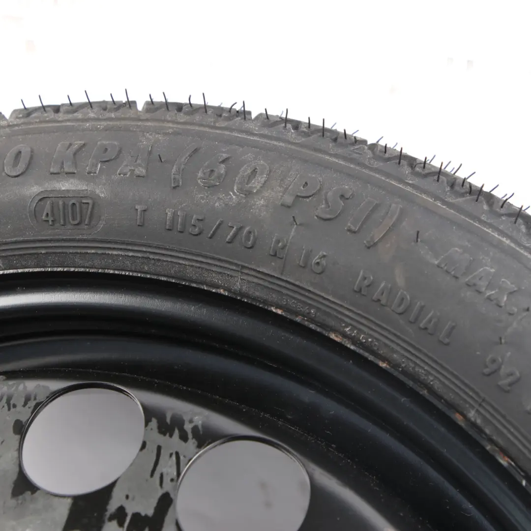  Spare Wheel Vauxhall Astra H Wheel Steel R16 4J ET:41 Continental 115/70 - SKU 2160132 - Part number 2160132