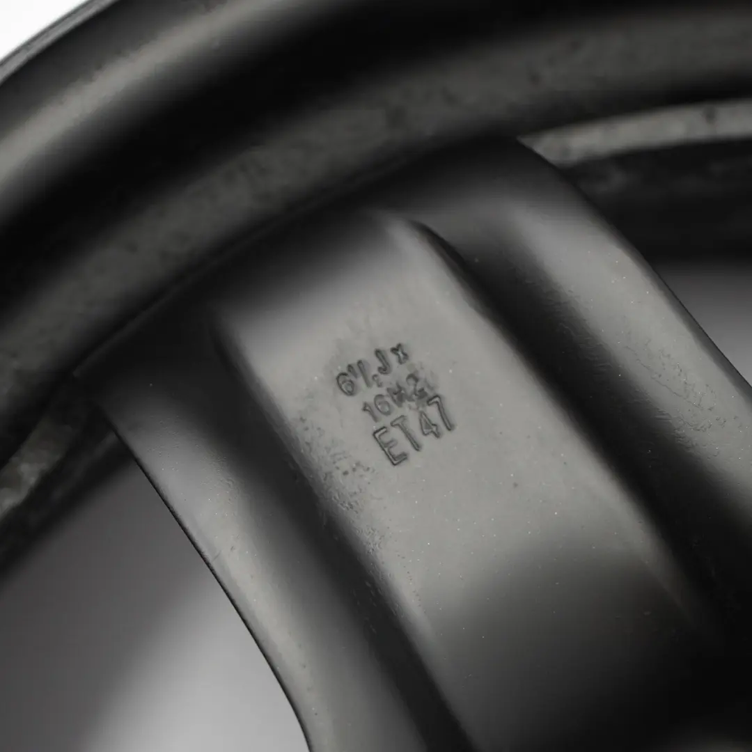 Steel Wheel Rim 16" ET:47 6,5J 5x114,3 to Renault Scenic 3 III Black with Part number 2160720 Renault Scenic 3 III Black Steel Wheel Rim 16" ET:47 6,5J 5x114,3 - SKU 2160720 - Part number 2160720