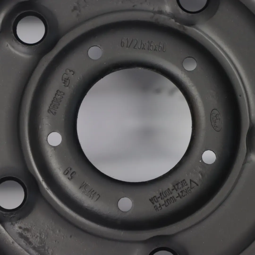 Ford Transit Custom Cerchio nero in acciaio 16" 6,5J ET:60 BK21-1007-FB - SKU 2160833 - Numero di parte 2160833