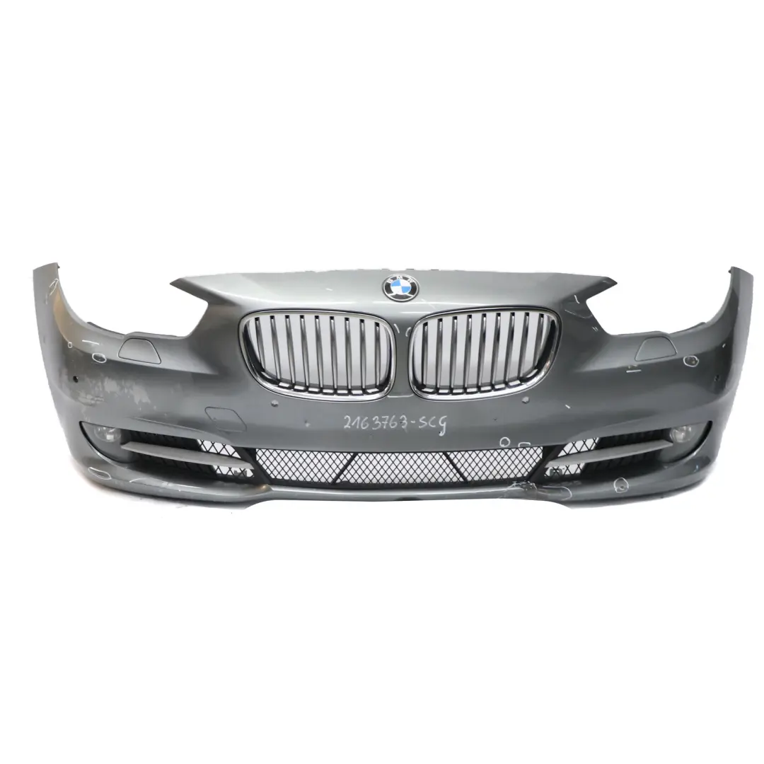 BMW F07 GT Front Bumper Trim Panel Spacegrau Space Grey Metallic - A52 - SKU 2163763-SCG - Part number 7285961