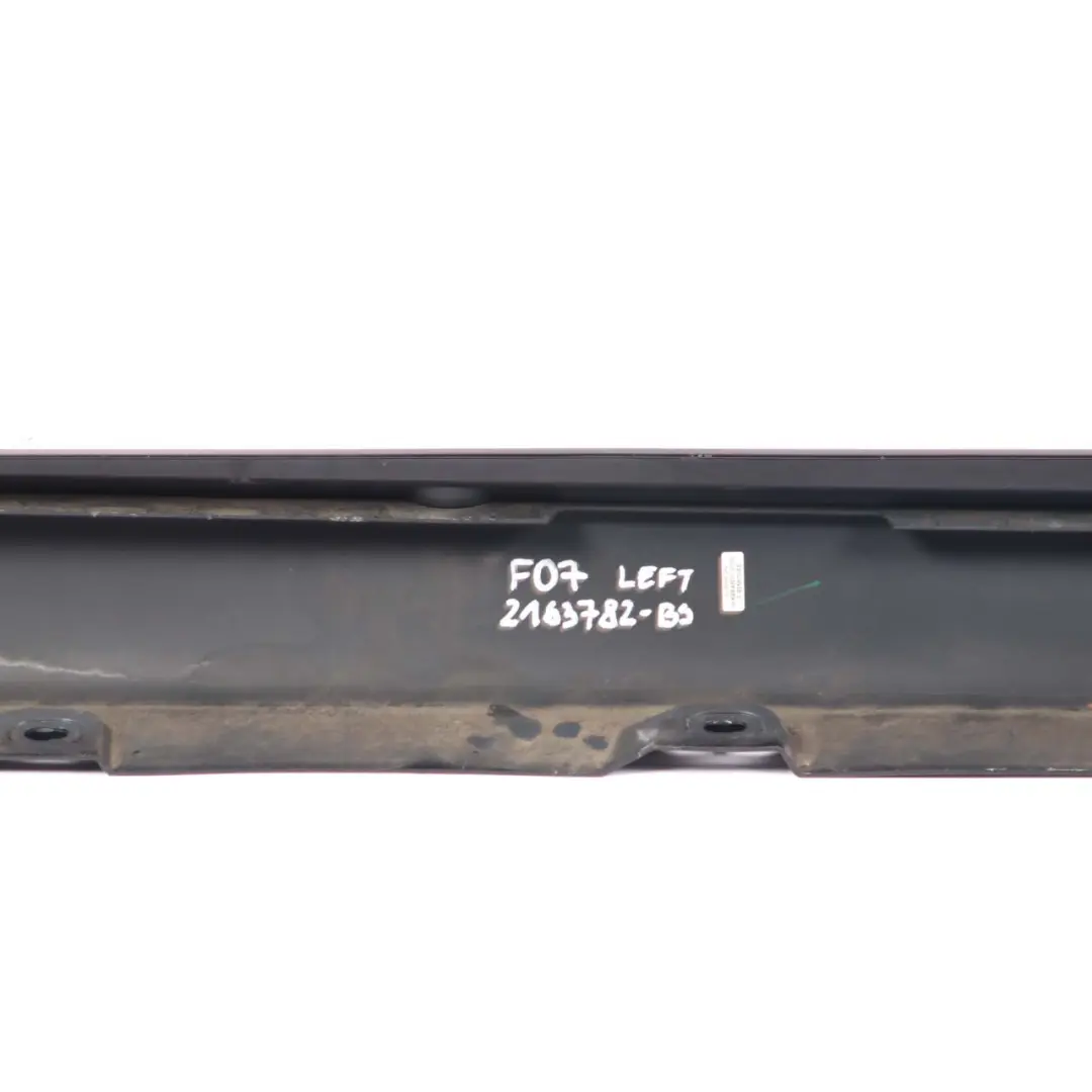 BMW F07 GT Side Skirt Door Sill Panel Left N/S Black Sapphire Metallic - 475 - SKU 2163782-BS - Part number 2163782
