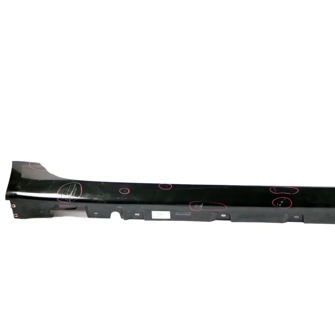 BMW F07 GT Side Skirt Door Sill Panel Right O/S Black Sapphire Metallic - 475 - SKU 2163783-BS - Part number 2163783
