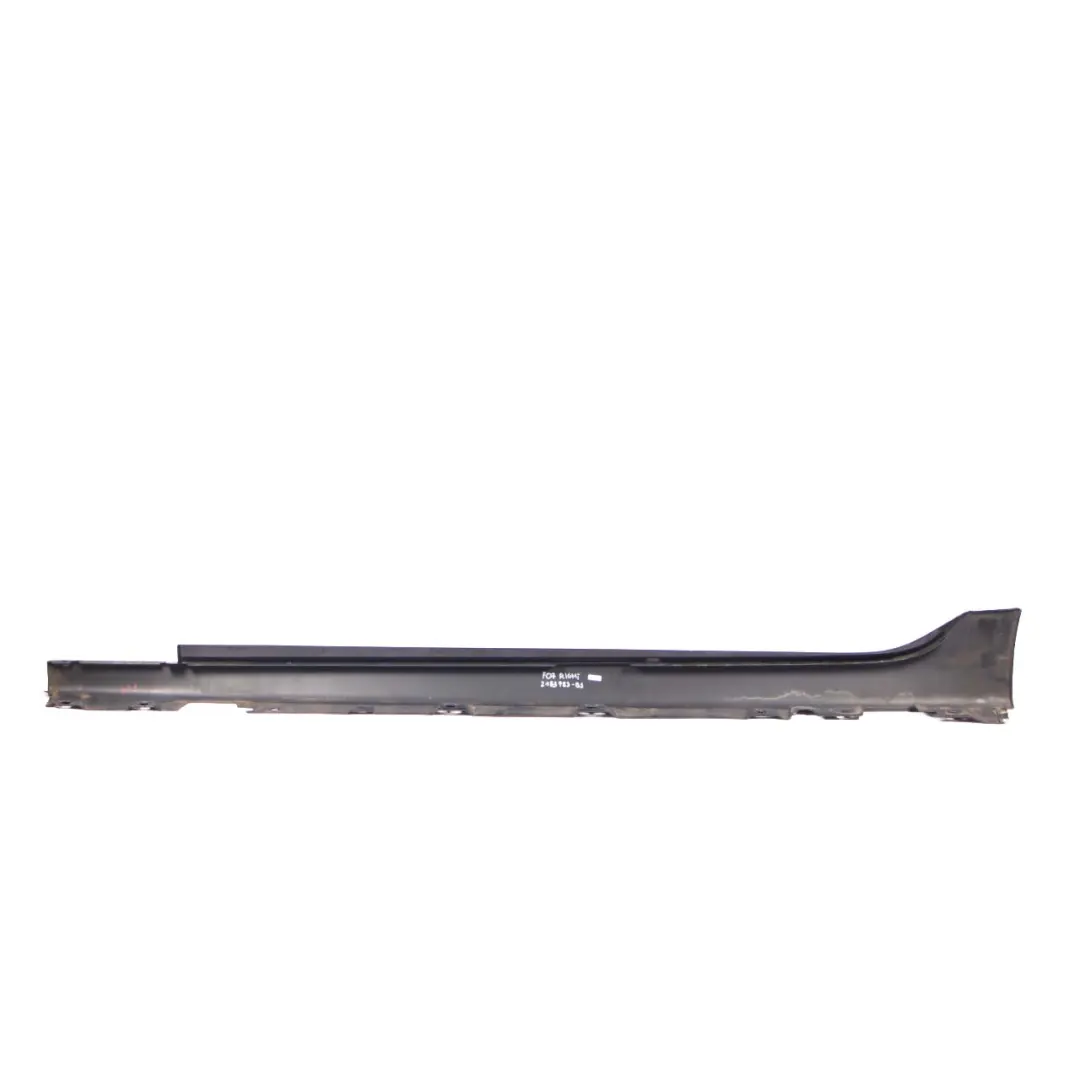 BMW F07 GT Side Skirt Door Sill Panel Right O/S Black Sapphire Metallic - 475 - SKU 2163783-BS - Part number 2163783