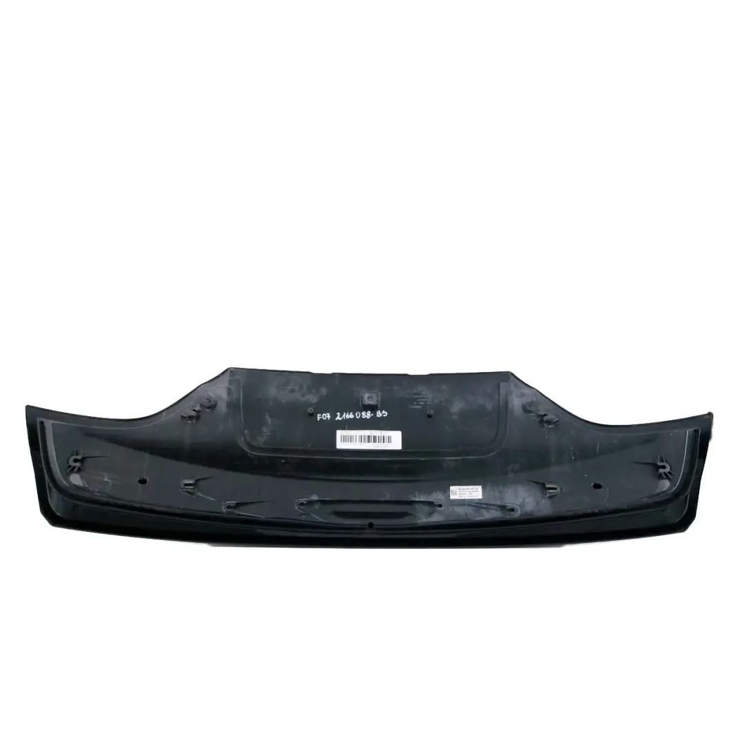 BMW F07 Boot Trunk Lid Tailgate Finisher Trim Panel Cover Black Sapphire - 475 - SKU 2166088-BS - Part number 2166088