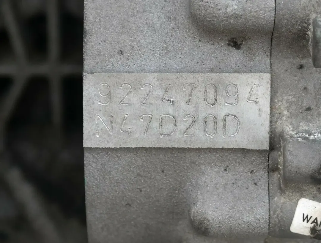 1r E81 E82 E87 LCI E88 123d Kompletter Motor 204PS N47S N47D20D GARANTIE für BMW mit Teilenummer 2166952 BMW 1r E81 E82 E87 LCI E88 123d Kompletter Motor 204PS N47S N47D20D GARANTIE - SKU 2166952-2 - Teilenummer 2166952