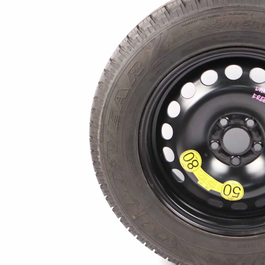 Spare Wheel Land Rover Freelander 2 Compact Wheel Steel R17 7J 235/65 to with Part number 2160115 Spare Wheel Land Rover Freelander 2 Compact Wheel Steel R17 7J 235/65 - SKU 2170801 - Part number 2160115