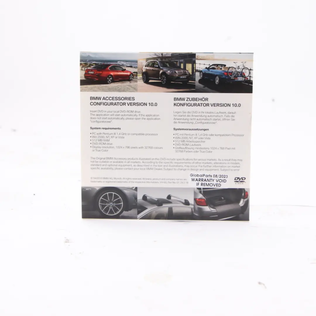 BMW Konfigurator Akcesoriów Płyta CD Wersja 10.0 - SKU 2180497-2 - Numer Części 2180497